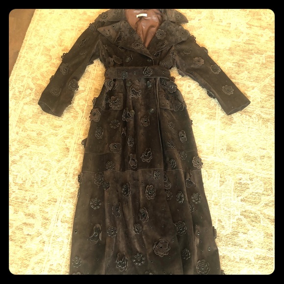 Vintage Prada Suede Coat - Picture 1 of 4